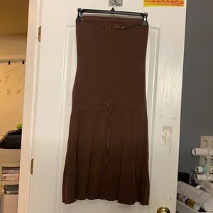 BEBE brown tube top dress